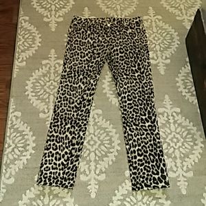 KATE SPADE LEPORD "PLAY HOOKY" JEANS